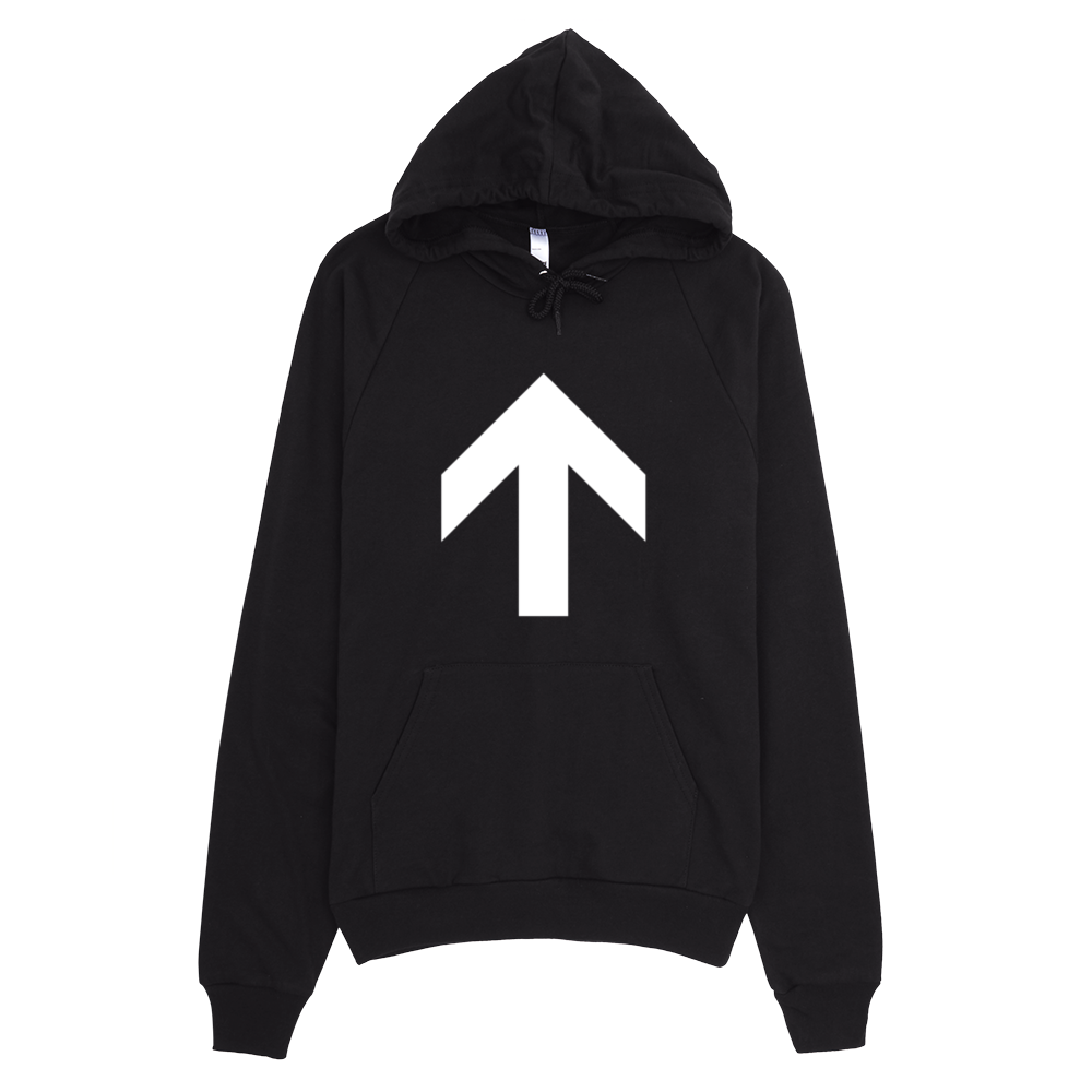 Up Arrow Hoodie - Black